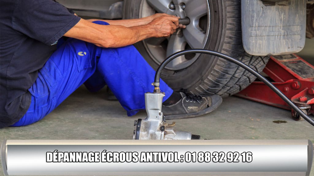 dépannage écrous antivol