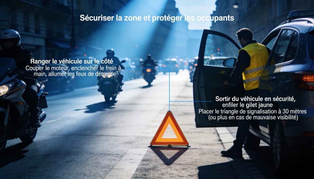 1. Sécuriser la zone et protéger les occupants