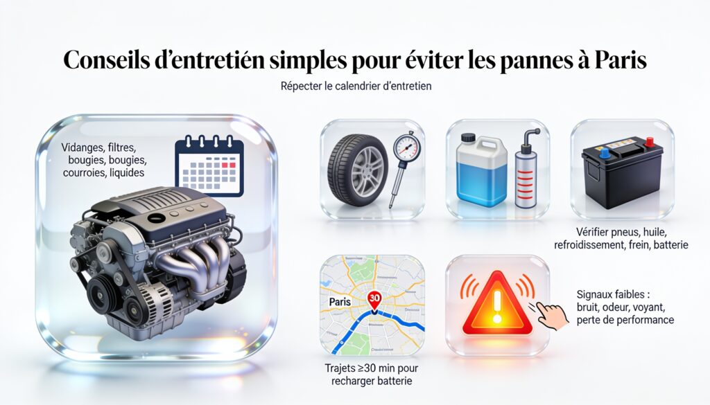 Conseils d'entretien simples pour éviter les pannes à Paris