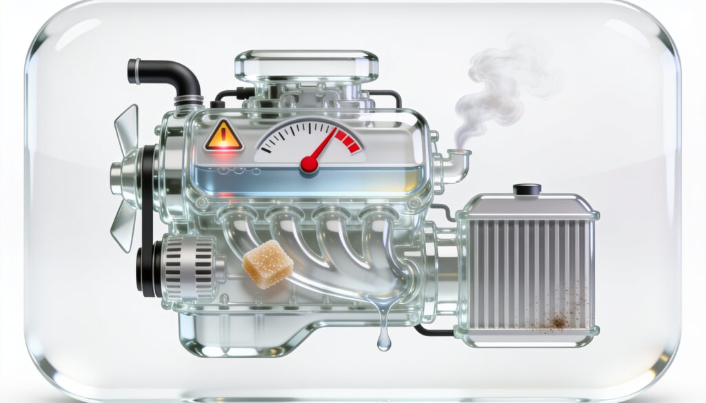 4. La surchauffe moteur : quand le liquide de refroidissement fait défaut